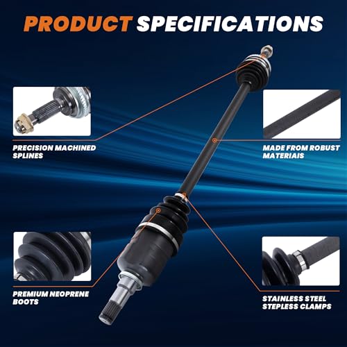KUIPERAUTO Front CV Axle Shaft Assembly Pair 2pcs 22789359 Compatible for Chevy Silverado 1500 Tahoe Suburban 07-20 Compatible for GMC Sierra 1500 Yukon 07-20 Left and Right CV Joint Shaft Assembly by KUIPERAUTO - Image 2