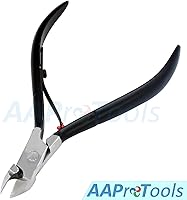 Vista 2 de 4" cortaúñas de acrílico profesionales de los alicates de la cutícula con la manija negra