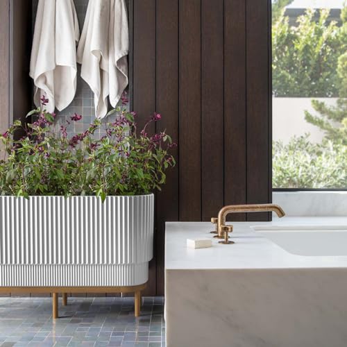 Image of Veradek Demi Series Raised Long Planter - Wide Planter with Stand