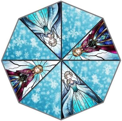 3d Cartoon Film Frozen Anna Art Designed Custom Foldable Umbrella 01