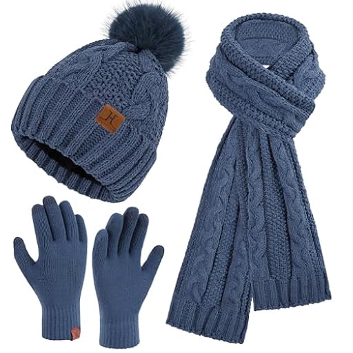 ZASFOU Conjunto de gorro de invierno para mujer, bufanda, guantes para pantalla táctil, de chenilla, con forro polar, gorros, gorros, bufandas, regalos para mujer, azul vaquero, talla única | Ya disponible en tu tienda friki favorita! En mundofriki.es! ZASFOU Conjunto de gorro de invierno para mujer, bufanda, guantes para pantalla táctil, de chenilla, con forro polar, gorros, gorros, bufandas, regalos para mujer, azul vaquero, talla única | Ya disponible en tu tienda friki favorita! En mundofriki.es!