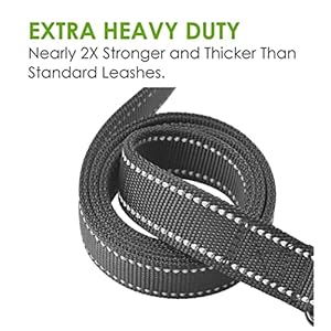 Heavy-Duty-Dog-Leash-2-Handles-by-Padded-Traffic-Handle-for-Extra-Control-6foot-Long-Perfect-for-Medium-to-Large-Dogs-6-ft-Black - Cucciolini Doodles   Heavy-Duty-Dog-Leash-2-Handles-by-Padded-Traffic-Handle-for-Extra-Control-6foot-Long-Perfect-for-Medium-to-Large-Dogs-6-ft-Black
