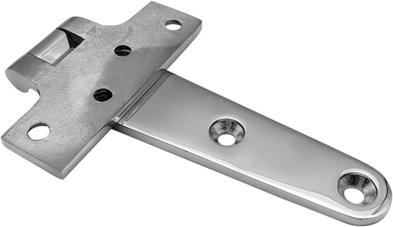 Marine Hardware, Marine T-Shaped Hinge 100 * 54 * 48mm Thickened Stainless Steel Casting Cabinet Glass Door for RVs, Ships, Yachts