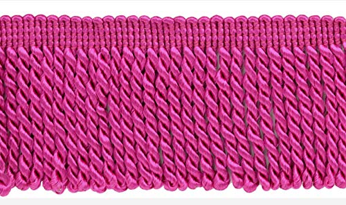 DÃ‰COPRO 10 Yard Value Pack / 2.5 Inch Bullion Fringe Trim/Style# EF25 Color: Hot Pink - 156/30 Ft / 9.5 Meters