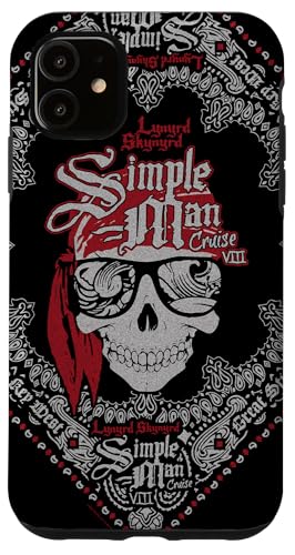 Lynyrd Skynyrd Skull �y�C�Y���[ �V���v���}�� �C�� ���B���e�[�W ���b�N �X�}�z�P�[�X iPhone 11 �p