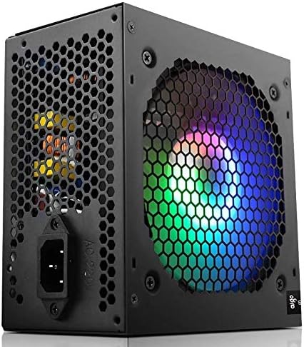ด้านข้าง view of Aigo Warrior AK700 Max Power Supply with RGB fan