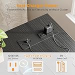 TIQLAB Small Computer Desk with Power Outlets, 40 Inch L Shaped Desk with Reversible Shelves, Gaming Desk Corner Desk Study Writing Table for Home Office Bedroom Living Room, Black - Image 4