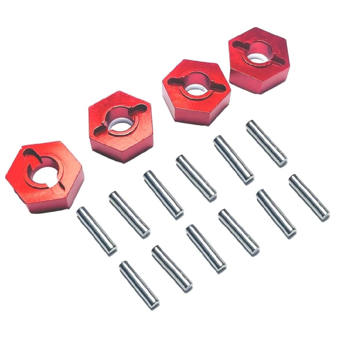ZDingTech 16440 Upgrade Metal Wheel Hex pins M20101 Hub Adapter for MJX Hyper Go H14BM 14209 14210 Wheel Hex Parts,12mm Hex Pins for MJX Hyper Go H14BM 14209 14210 Upgrade Parts Wheel Hex