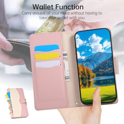 Housse cuir iPhone 17 Pro bleu étui portefeuille à rabat antichoc