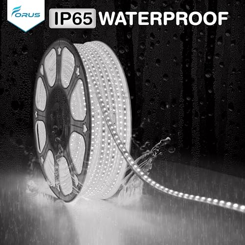 Image of Forus LED Rope Light 4 Meter Outdoor Waterproof Decorative Cove Lights for Ceiling, Balcony, Home Decor, Interior Decoration, Flexible Profile Light for Diwali, Christmas - White