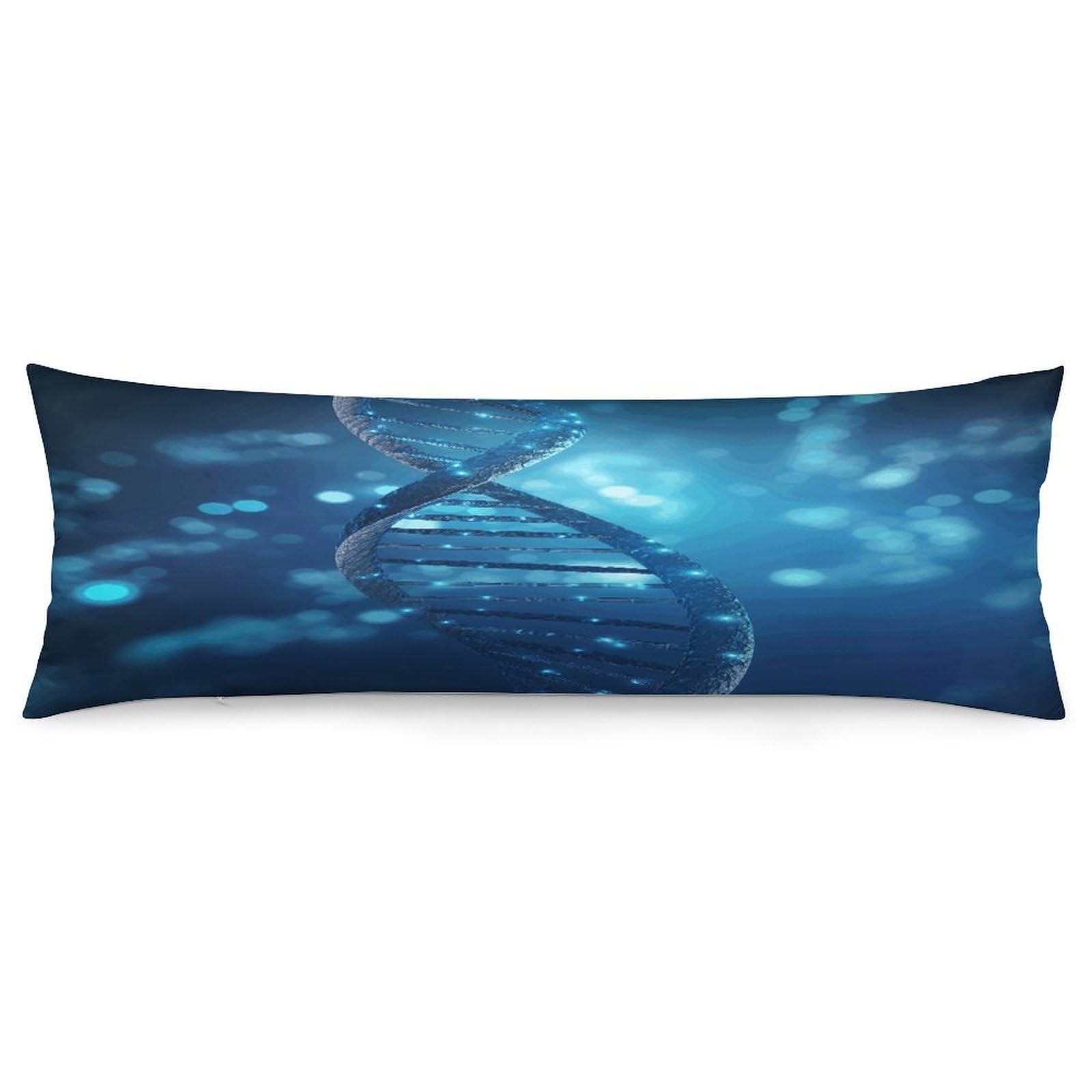 Blue Glowing Picture Body Pillow Cover Soft Full Long Pillow Cover Decorative Large Pillow Case Cozy Body Pillow Pillowcase Pillow Shams for Bed Sofa Couch Room Decor 18.9 X 53 Inch