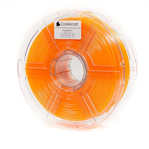 Image of Cookiecad PLA Filament 1.75mm 1kg Iridescent Glitter 3D Printer Filament - Orange Elixir PLA