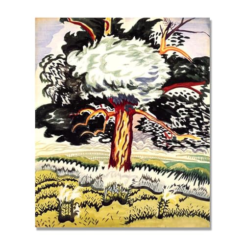 Tableaux sur Toile Cold June Evening de Charles Burchfield | Art Impressionniste 60x72cm