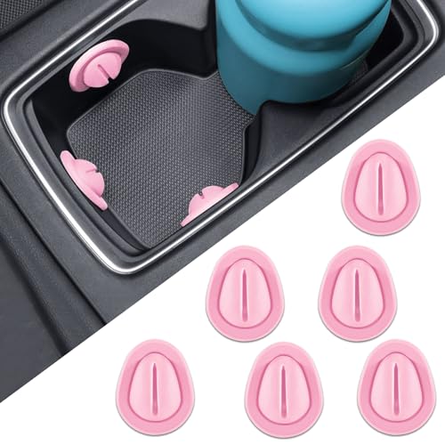Limitador para Portavasos de Auto 6 Piezas Color Rosa