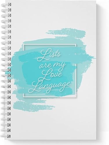 Miniatura 1 de Softcover Love Language - Cuaderno motivacional en espiral de 5.5 x 8.5 pulgadas, 120 páginas de lista de verificación, cubierta laminada brillante