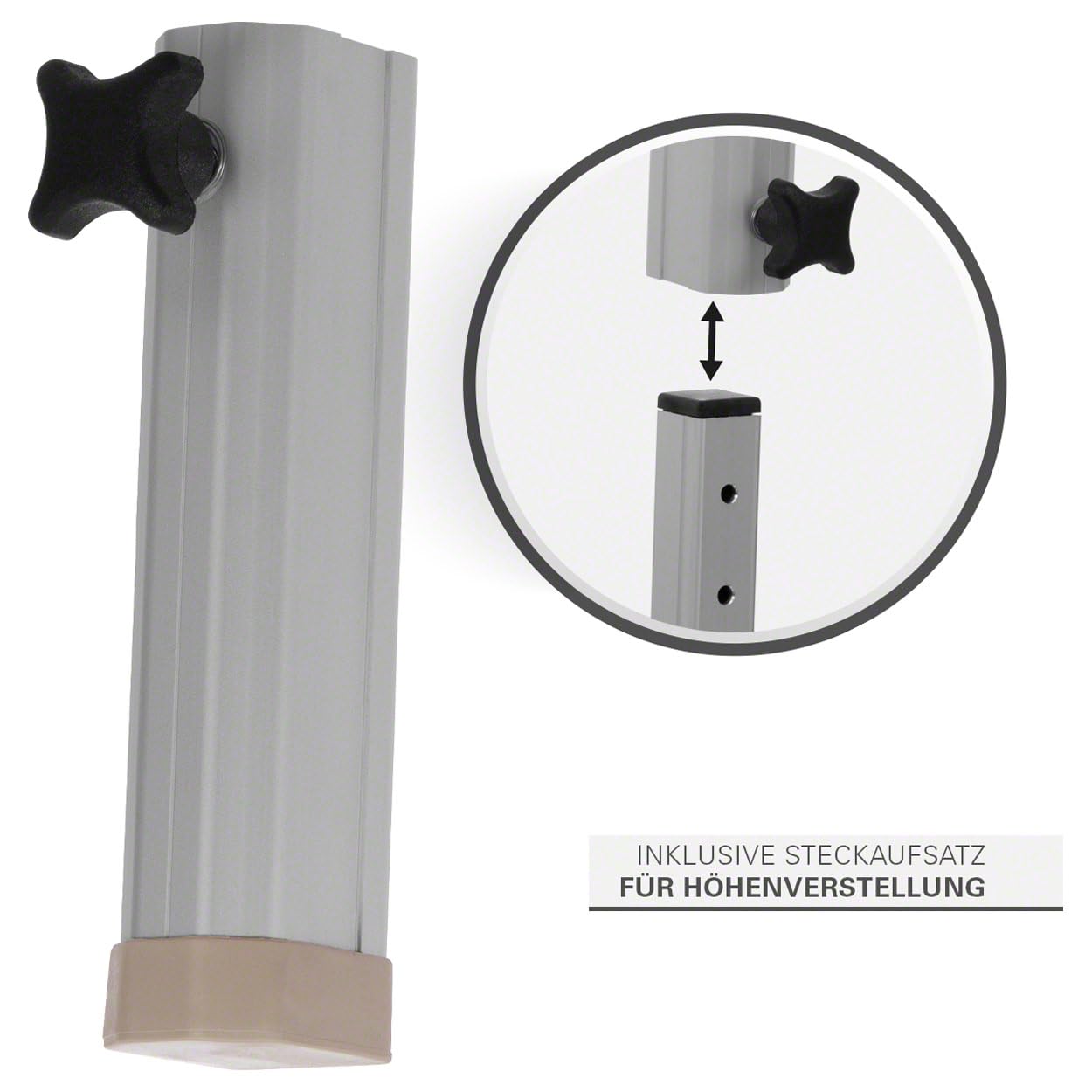 Sport-Tec Alu-Kofferliege Robusta ST, LxBxH 170x56x70-82 cm