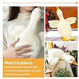 Zaloife Gans Kuscheltier Weiß, Plüschtier Große Ente 50 cm, Stofftier Gänse, Plüsch Gans Kissen Puppe Geschenk