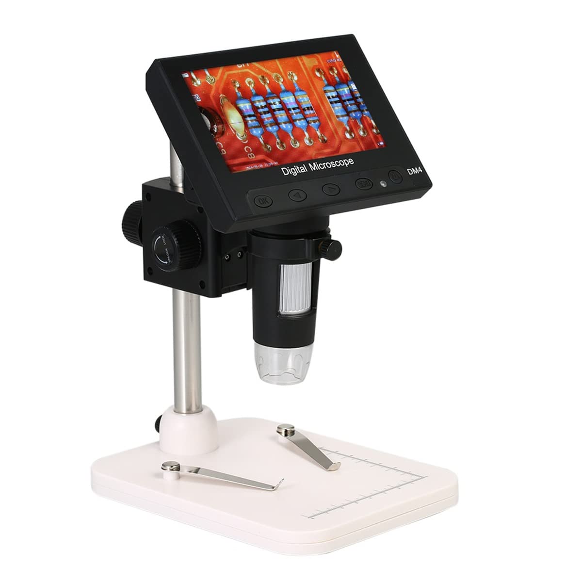 Kit di accessori per microscopio Microscopio elettronico digitale portatile 100 0x LCD. Display 72. 0P LED. Ingranditore con titolare Vetrini per microscopio