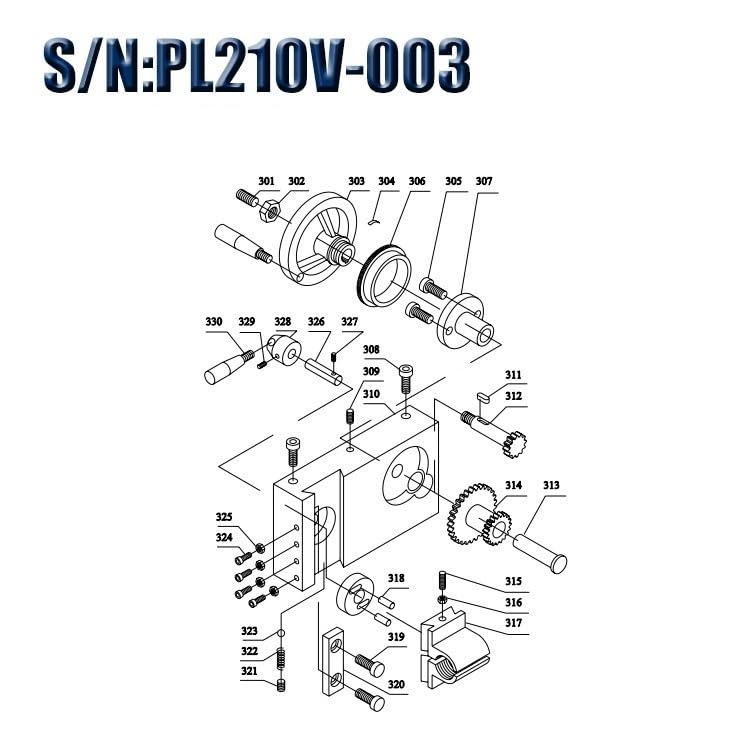 Engranaje doble 20T/44T WM210V-314 para reparar mecanismos de tornero 3