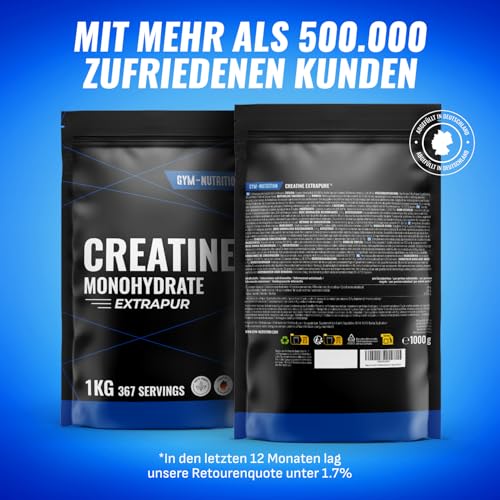 Creatin Monohydrat Pulver – 1 kg (1000g) Kreatin – hochdosiert – Ansicht 4