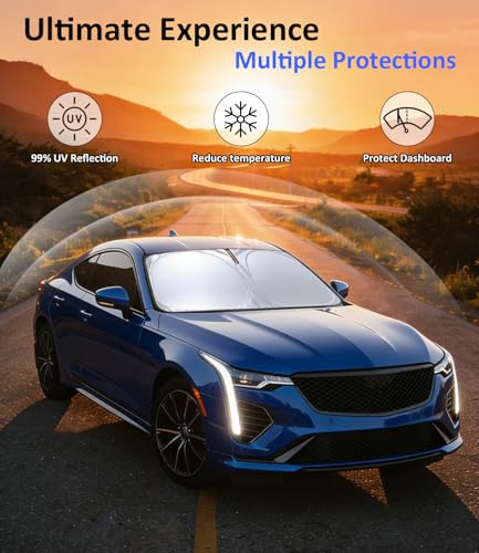 Image of Windshield Sun Shade for 2020-2024 Cadillac CT4 Accessories
