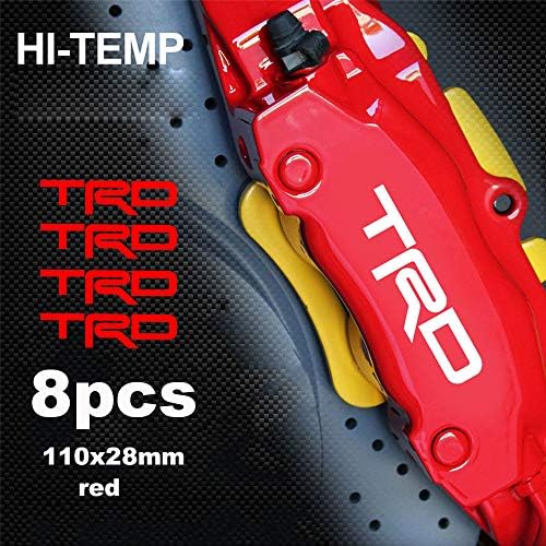 luluda for Toyota TRD HITemp Premium Brake Caliper Decals Stickers