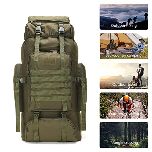 Mochila táctica King'sGuard 70L impermeable para camping miniatura 6