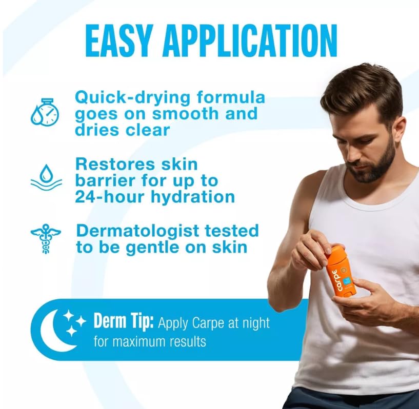 Carpe Men's 100HR Sweat & Odor Control Antiperspirant Deodorant - Fresh Wave - 1.76oz: Under Arm, Paraben-Free, Vegan, Cream