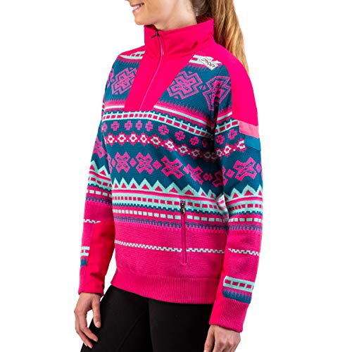 Spyder ACTIVE Sports Women's Legacy Gtx Infinium Lined Half Zip, BERRY, x Small