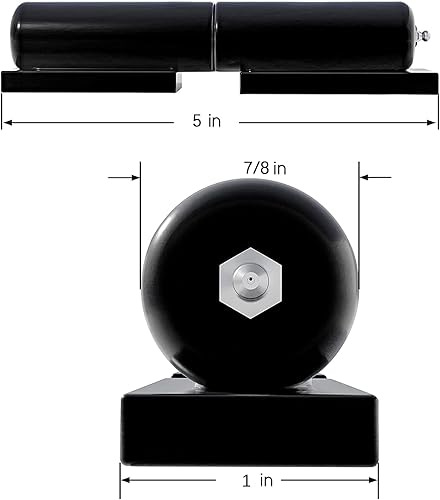 Miniatura 2 de HLMOptimo Bisagras de barril soldadas de alta resistencia, 5 pulgadas, capacidad de carga de 450 libras, 2 paquetes para puerta batiente, rampa de