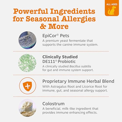 Image of Zesty Paws Dog Allergy Relief - Anti Itch Supplement - Omega 3 Probiotics for Dogs - Digestive Health - Soft Chews for Skin & Seasonal Allergies - with Epicor Pets - Bison - 90ct (Pack of 2)