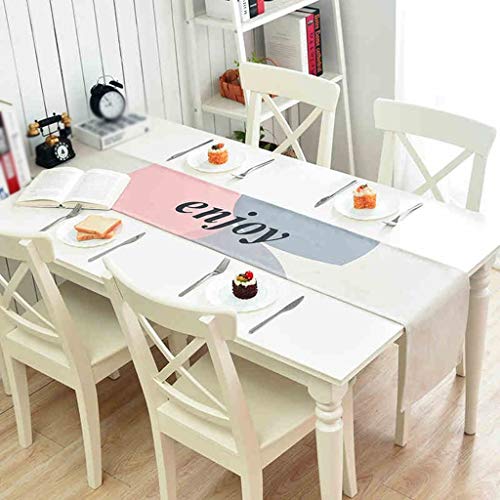 Chemin de table style nordique en coton et lin épais pour maison et hôtel