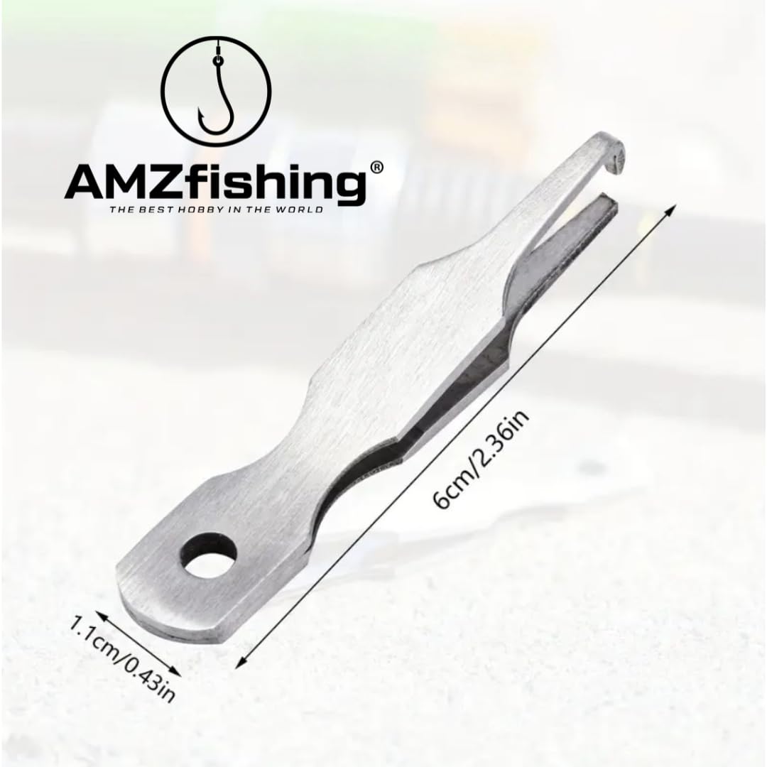 AMZfishing® Mini Pinza Split Ring per Pesca | Pinza per anellini e Anelli di Giunzione | Apri anellini Pesca Professionale