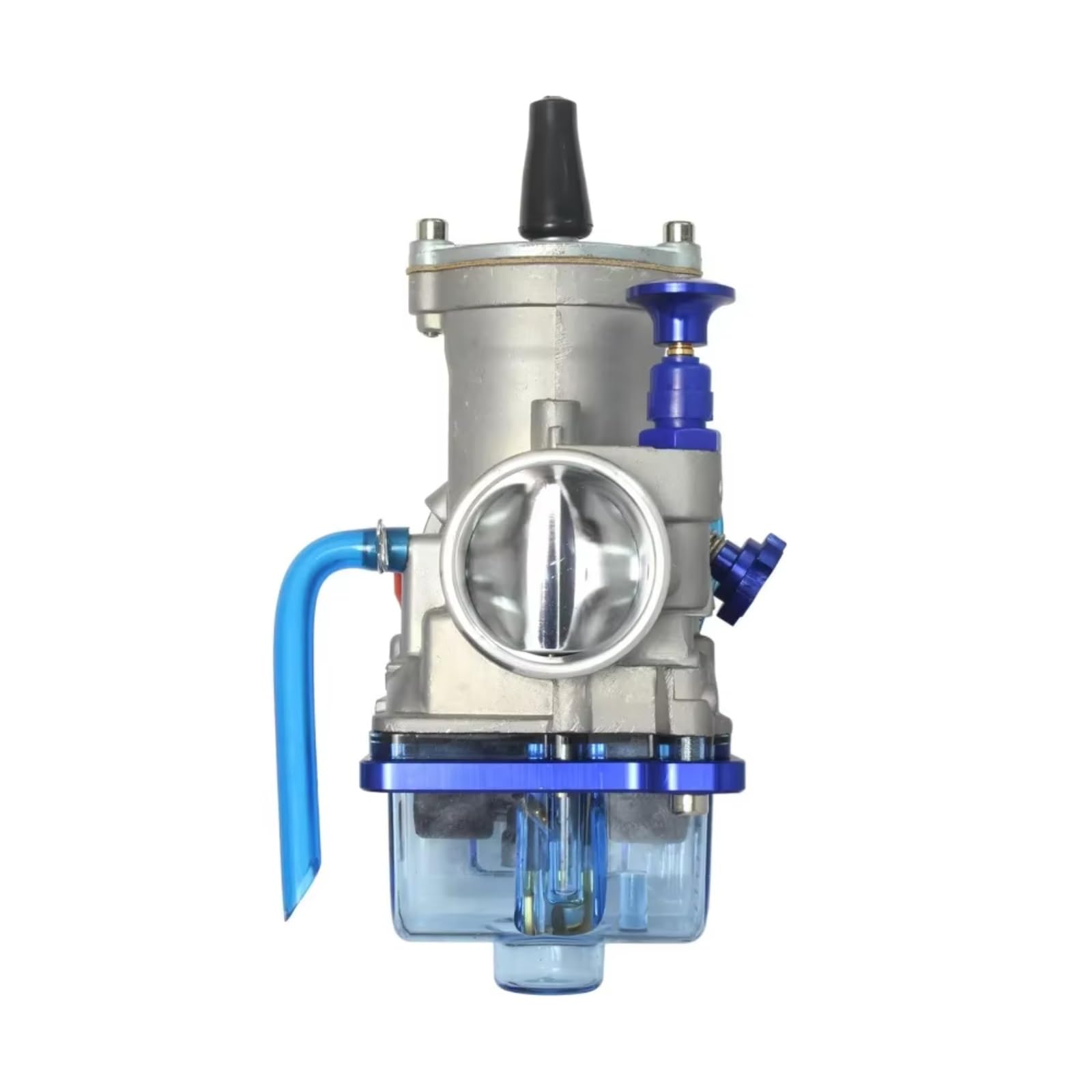 Carburatore universale RACING PWK 24mm 26mm 28mm 30mm 32mm 34mm con coperchio inferiore blu trasparente Carburatore Per Motore(24MM)
