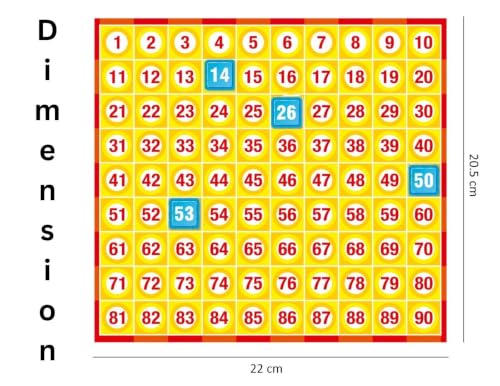 Image of Housie 72 Cards Premium Tambola Game Set | Bingo Board Game with 72 Reusable Cards, 90 Number Tiles & Master Board | No Pen No Paper Required | Family Party Game for Kids & Adults | Festival Fun