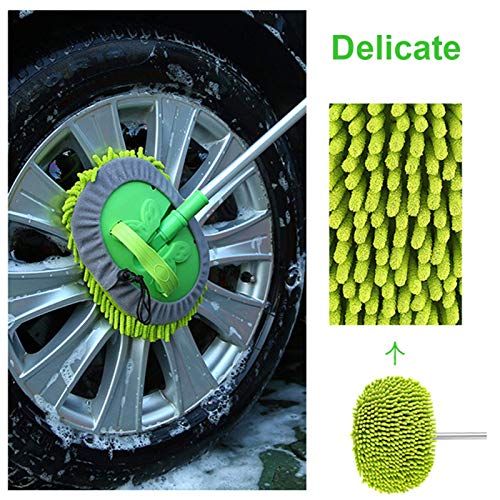 HEXLONG Mop Auto Wassen Drie Sectie Telescopische Staaf Mop Huishoudelijke Multifunctionele Draagbare Vegen En Schrapen… - Image 5