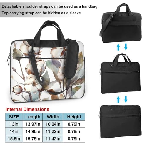 Sac ordinateur 15 pouces fleurs vintage : protégez votre PC avec style