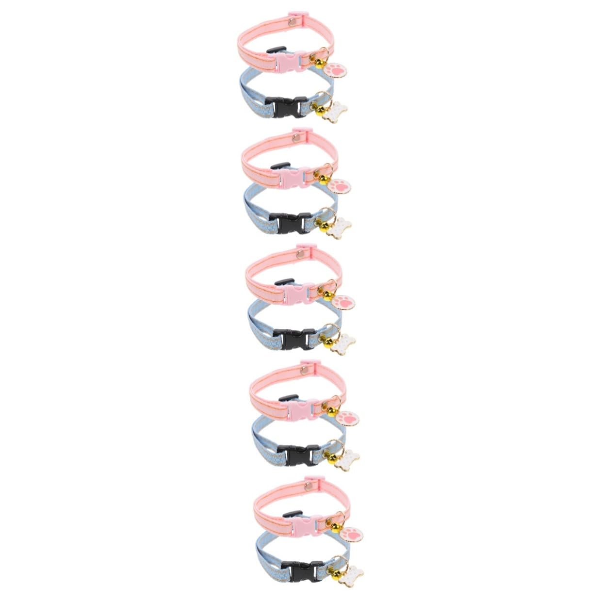 Happyyami 10pièces Collier pour Chat Décoratif avec Pendentif Collier Sécurisé Et Ajustable pour Chats Et Chatons pour Fêtes Quotidien Design Pattes