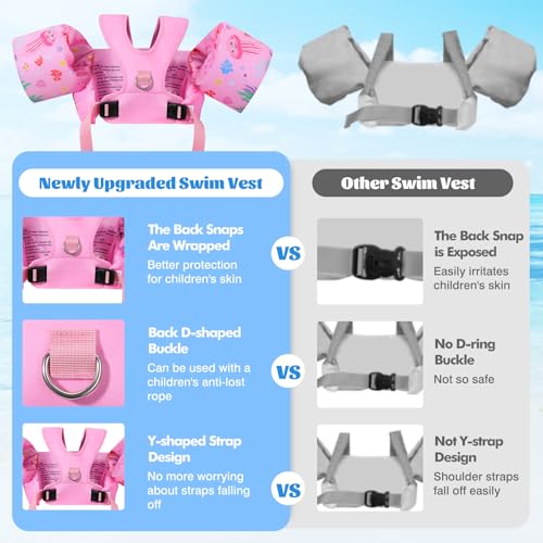 Image of MoKo Toddler Arm Floaties 20-50lbs, Swim Vest Water Wings for Kids Pool