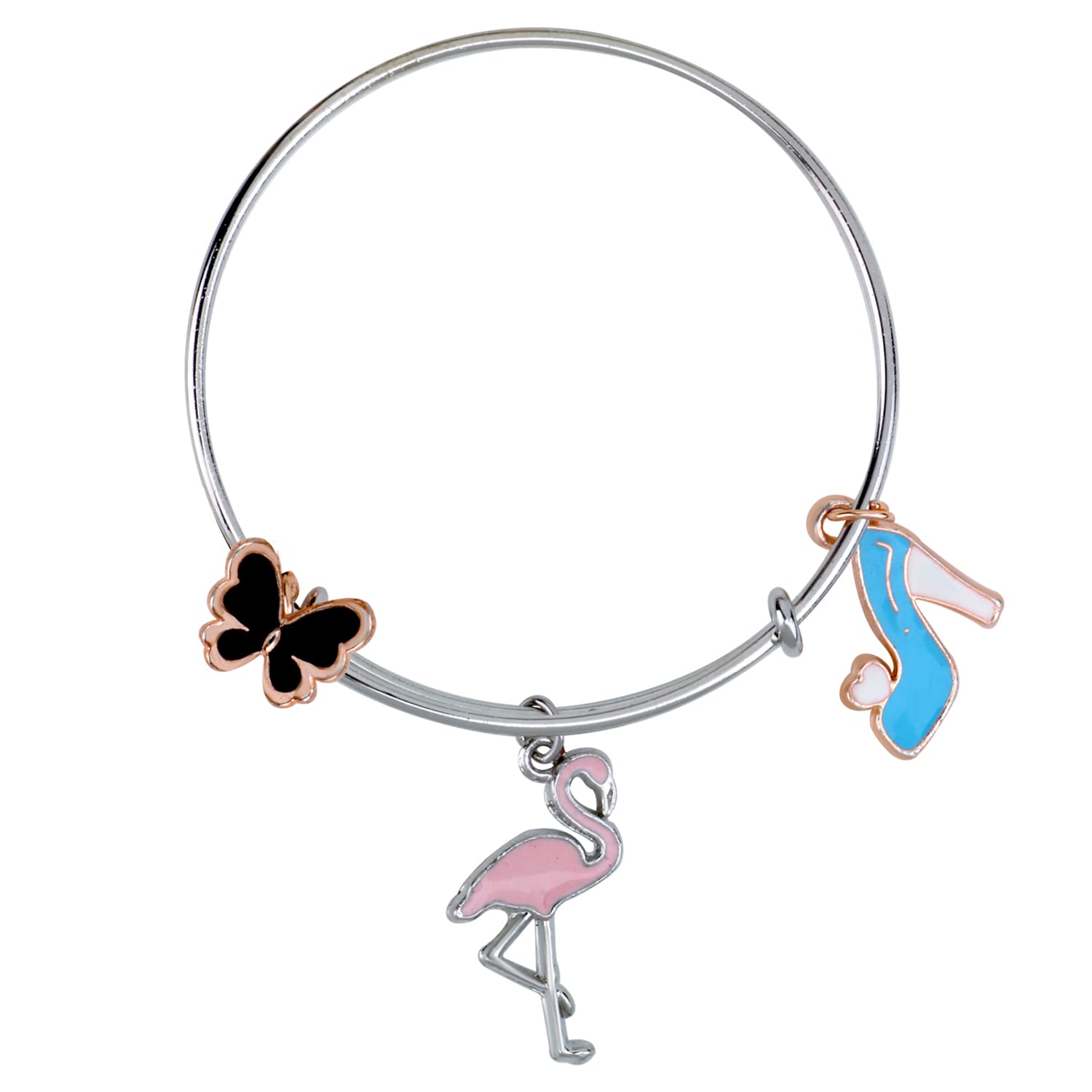 Mahi Swarn Sandal & Butterfly Shaped Enamel Work Charms Kids Bracelets for Girls (BRK1100949M) (B0BHZKY1S1) Amazon Price History, Amazon Price Tracker