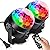 Luditek 2-Pack Sound Activated Party Lights with Remote Control Dj Lighting, Disco Ball Light, Strobe Lamp for Home Room Dance Parties Supplies Birthday Christmas Halloween Party Decorations