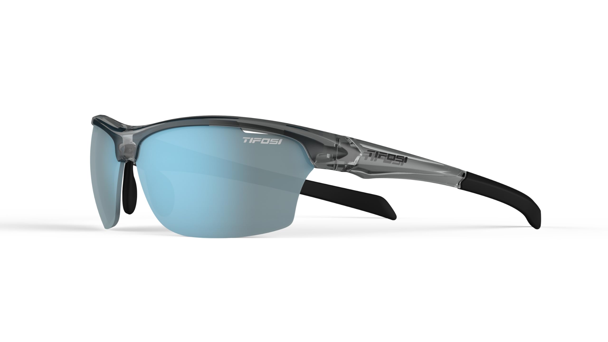 Tifosi Gafas de sol intensas, ahumadas de cristal, color azul brillante, talla única, Cristal ahumado, Talla única
