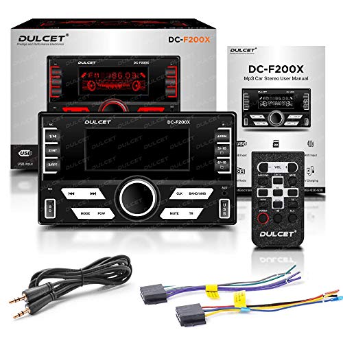DULCET DCF200X 220W Double Din Mp3 Car Stereo With HandsFree Calling/Bluetooth/USB Input/FM
