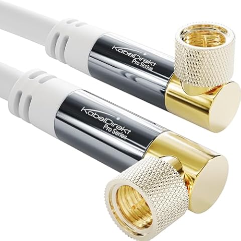 KabelDirekt 90° Angled SAT Cable, 15m Cover