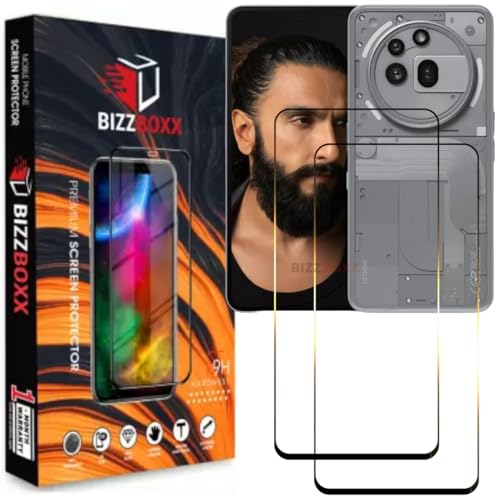 Image of Compatible With Nothing Phone 3a Pro Tempered Glass Screen Protector Guard - High Definition, Easy Install, Anti-Fingerprint Screen Guard (Nothing 3A Pro - 6.77 inch) - Pack of 2
