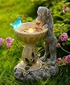 Nacome Solar Dog Garden Statues: Weatherproof Resin Decor