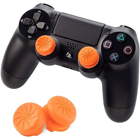 Amazon Co Jp Fpsフリーク Vikisda Ps4 Ps5 Switch プロコン コントローラー用 親指グリップキャップfpsアシストキャップ Rg 可動域アップ プレイステーション4コントローラ用 オレンジ 家電 カメラ
