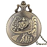 Das japanische Quarzwerk, die Taschenuhrzeit ist genau, liefert die genaue Zeit für Sie.