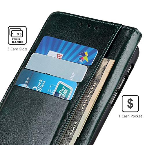 UKDANDANWEI Capa OnePlus Nord, capa flip elegante de couro PU com compartimentos para cartão, fecho