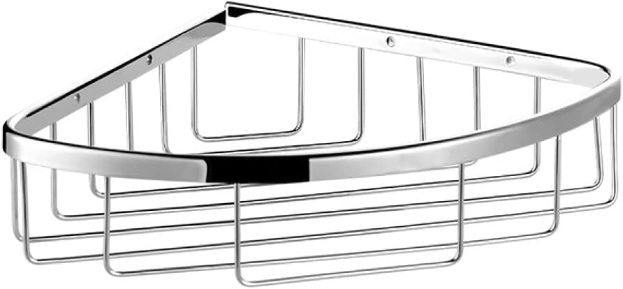 Heavy-Duty Chrome Bathroom Hardware - Towel Rack, Toilet Paper & Corner Basket - Rust-Proof & Easy Install(Towel Ring)